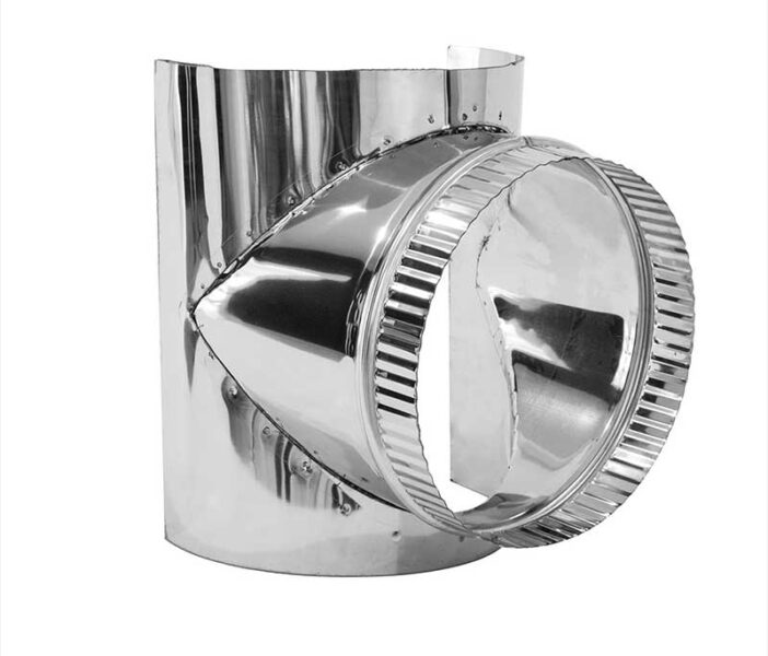 Casquillo Redondo para ducto en acero inoxidable