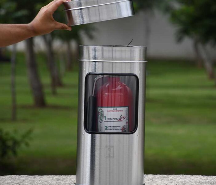 Porta extintor 4.5kg de acero